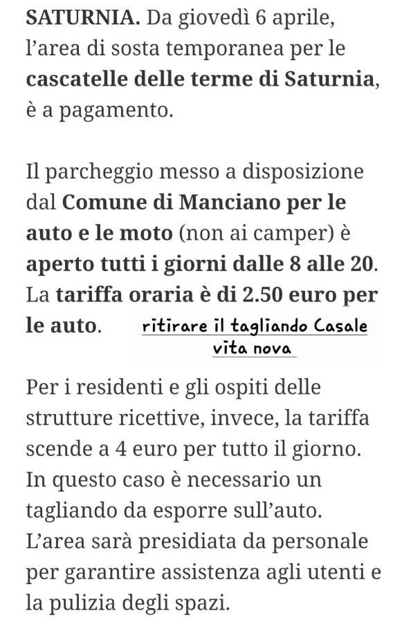Roberto, Casale Vita Nova Manciano Exterior foto
